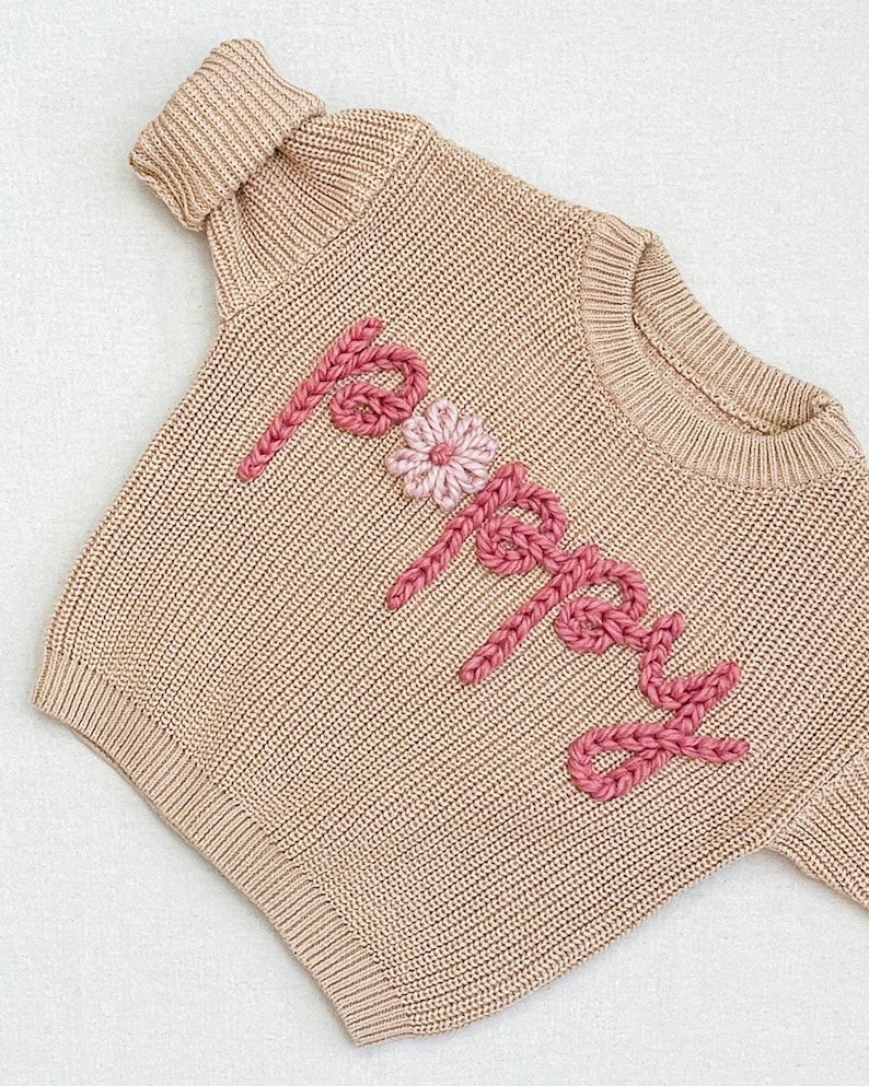 ADD ON DESIGN to embroidered sweater - not a listing for a sweater
