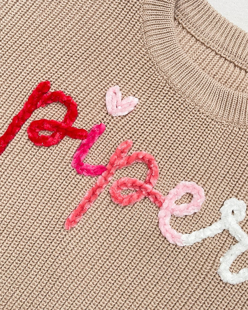 ADD ON DESIGN to embroidered sweater - not a listing for a sweater
