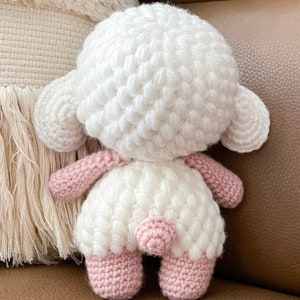 lamb doll, hand-knit crochet amigurumi