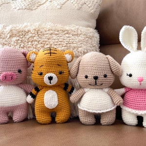 puppy dog doll, hand-knit crochet amigurumi