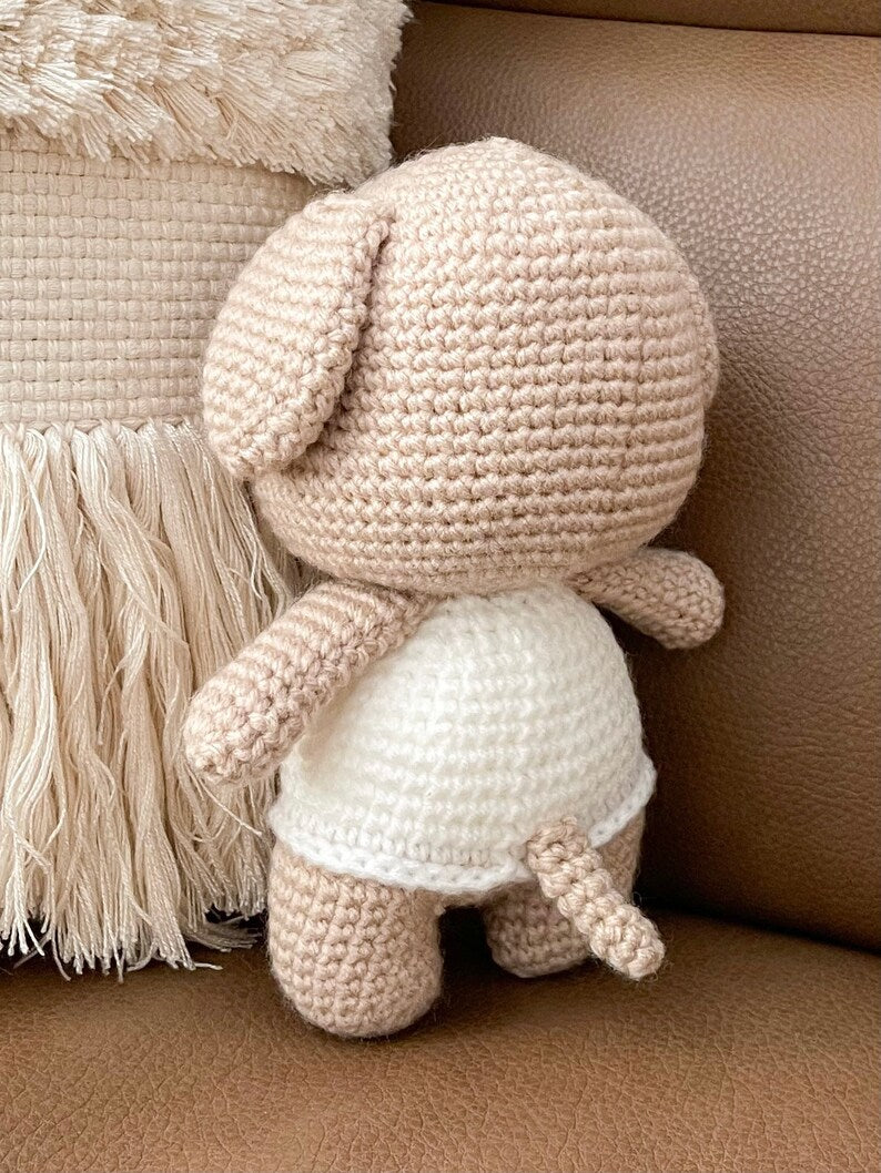 puppy dog doll, hand-knit crochet amigurumi