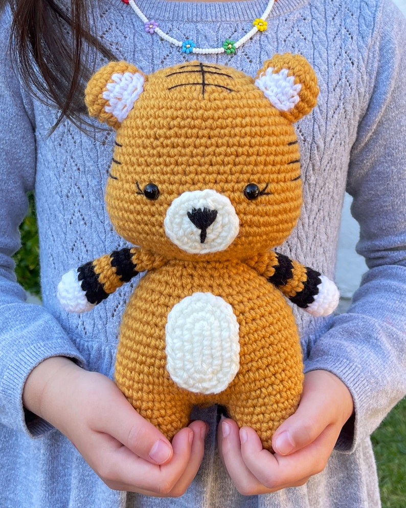tiger doll | hand-knit crochet amigurumi plush | year of the tiger