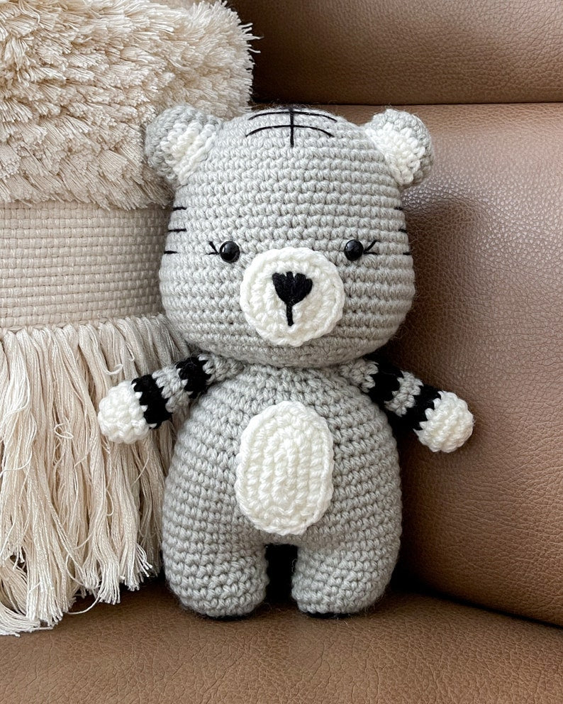 tiger doll | hand-knit crochet amigurumi plush | year of the tiger